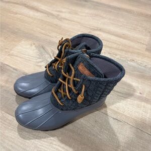 Sperry Charcoal and Tan Boots